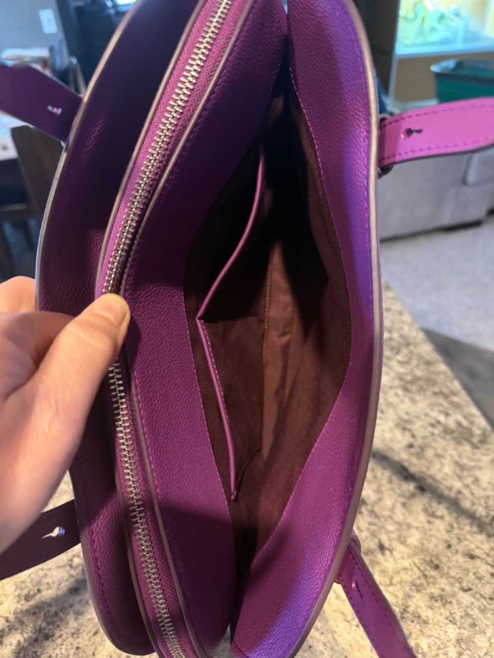 Kate Spade Purple Maise Carryall - Picture 6 of 11